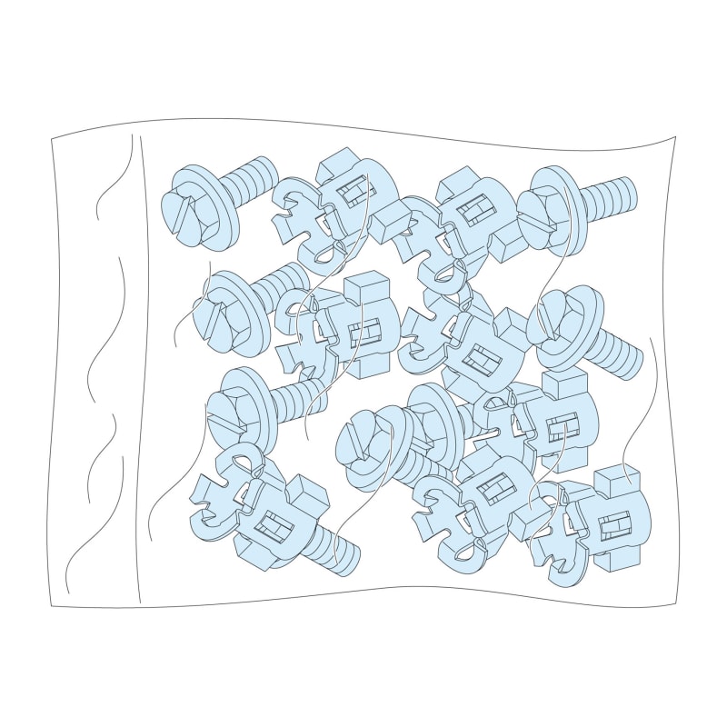 Screws and NUTS-20 pcs for Frame P (LVS08921)