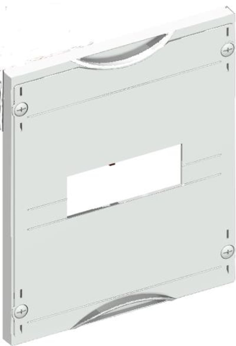 ABB Cover, Design of the cover with cut-out, covers out of Plastic, 90 degree press and turn closure, RAL 7035, packaging unit 1 piece 2CPX062936R9999