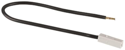 Plug with cable 6mm² L=320 Black (102696)