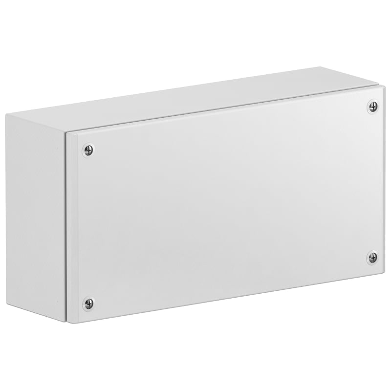 Schneider Electric Metal industrial box plain door H150XW200XD80 IP66 IK10 RAL 7035 NSYSBM15208