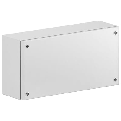 Schneider Electric Metal industrial box plain door H150XW200XD80 IP66 IK10 RAL 7035 NSYSBM15208
