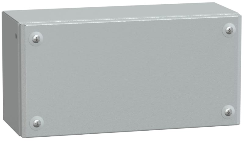 Schneider Electric Metal industrial box plain door H150XW300XD120 IP66 IK10 RAL 7035 NSYSBM153012