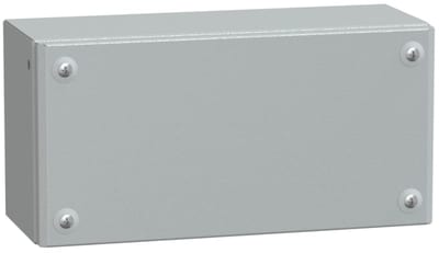Schneider Electric Metal industrial box plain door H150XW300XD120 IP66 IK10 RAL 7035 NSYSBM153012