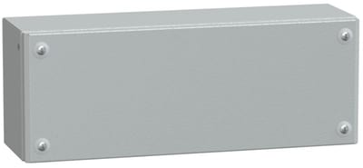 Schneider Electric Metal industrial box plain door H150XW400XD120 IP66 IK10 RAL 7035 NSYSBM154012