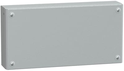 Schneider Electric Metal industrial box plain door H200XW400XD80 IP66 IK10 RAL 7035 NSYSBM20408