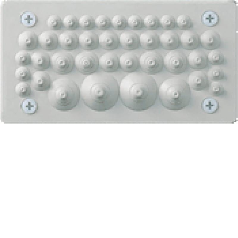 Hager Systemer FZ402 Flange with Moulded Grommets IP54