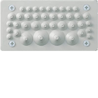 Hager Systemer FZ402 Flange with Moulded Grommets IP54