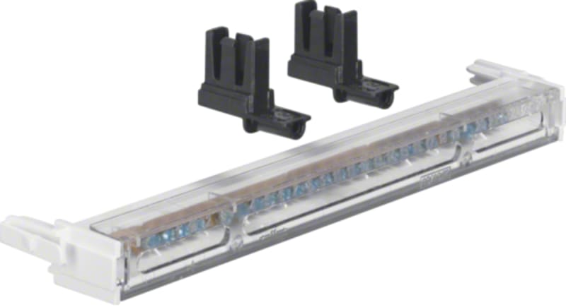 Hager Systemer Insulated Earth Rail 25-Way 80 A Brass (KM 25T)