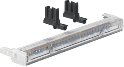 Hager Systemer Insulated Earth Rail 25-Way 80 A Brass