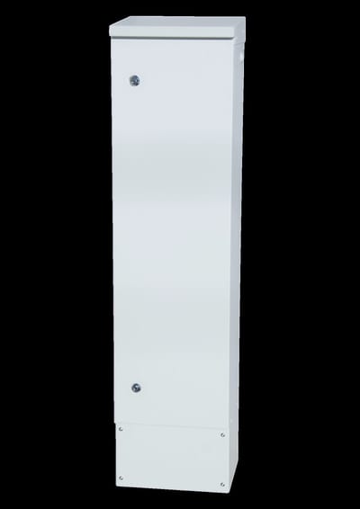 Wall-mount cabinet, H1355XB335XD275MM, IP34, alu (2468285)
