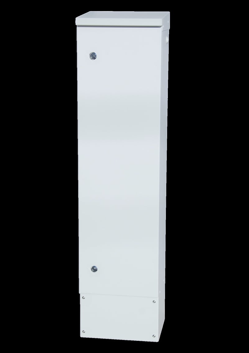 Wall-mount cabinet, H1355XB335XD275MM, IP34, alu (2468286)
