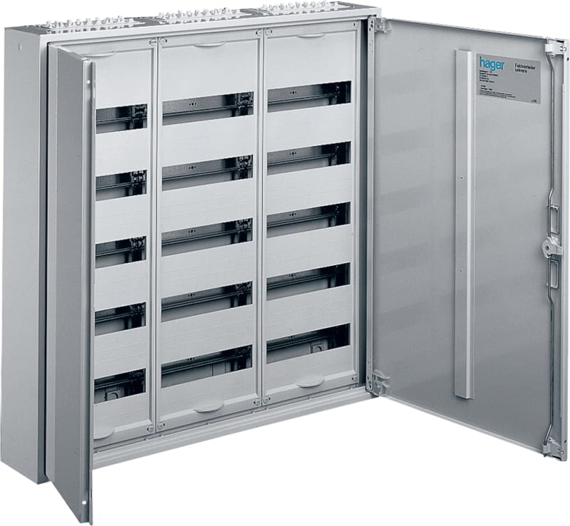 Hager FWB62 Wall-Mount Metal Modular Cabinet 6 Rows 144 Modules