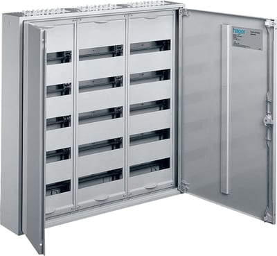 Hager FWB62 Wall-Mount Metal Modular Cabinet 6 Rows 144 Modules