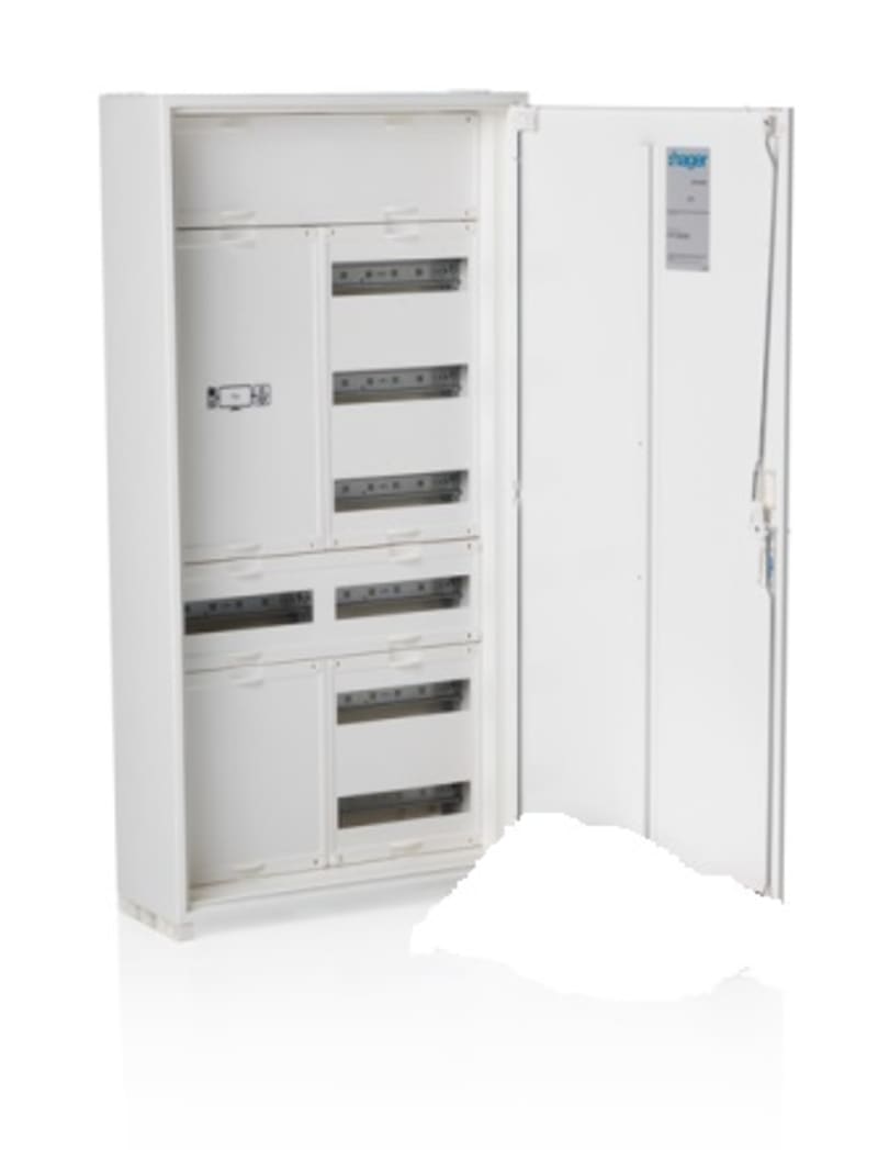 Hager Home Distribution Cabinet, Wall-Mounted 1100×550×205 mm (2471574)