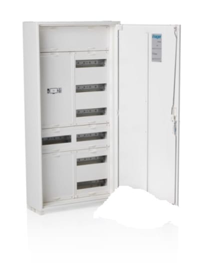 Hager Home Distribution Cabinet, Wall-Mounted 1100×550×205 mm