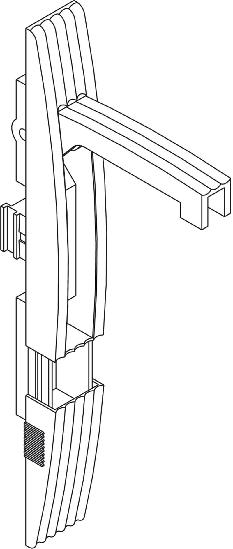 Handle 7035 for lock (NSYEBMPLAG)
