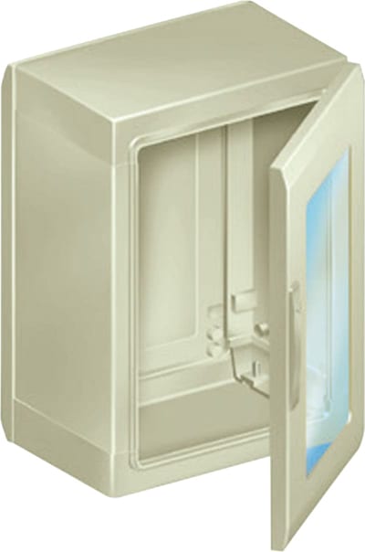 Schneider Electric PLS box, polyester rear, transparent PC cover IP65 27X27X23CM NSYPLS2727AG