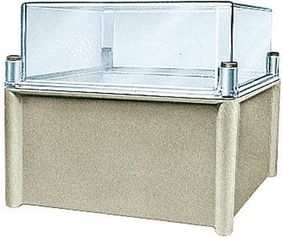 Schneider Electric PLS box, polyester rear, opaque PC cover IP65 36X54X23CM NSYPLSC3654AG