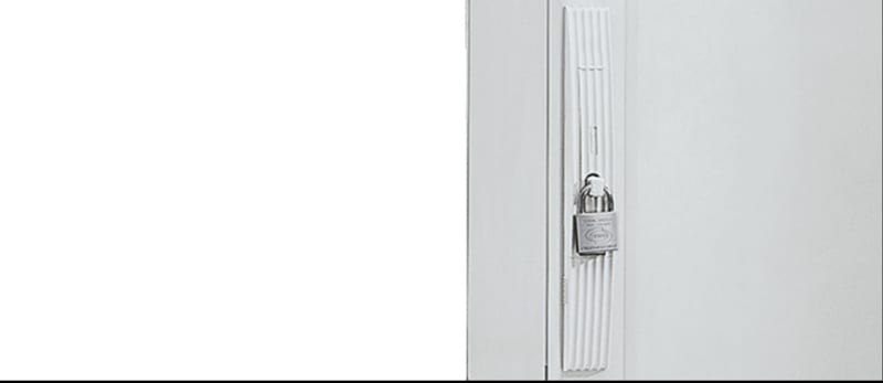PLA handle with padlock 7035 (NSYCBCMPLAG)