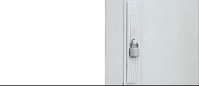 PLA handle with padlock 7035