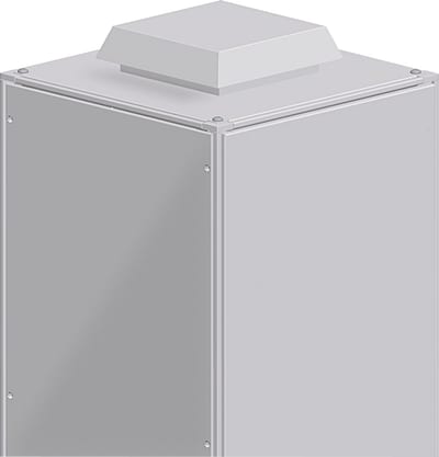 Schneider Electric Roof outlet grille - cut-out 228X228MM - ext. dim 90X340X340MM - IP54 NSYCAC228RMF