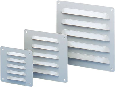 Schneider Electric Metal outlet grille cut-out 104X80MM ext dim 120X120MM IP23 NSYCAG104X95LM