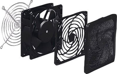 Schneider Electric Outlet grille black cut out diameter 108mm dim ext 124X124MM IP20 NSYCAG108LP