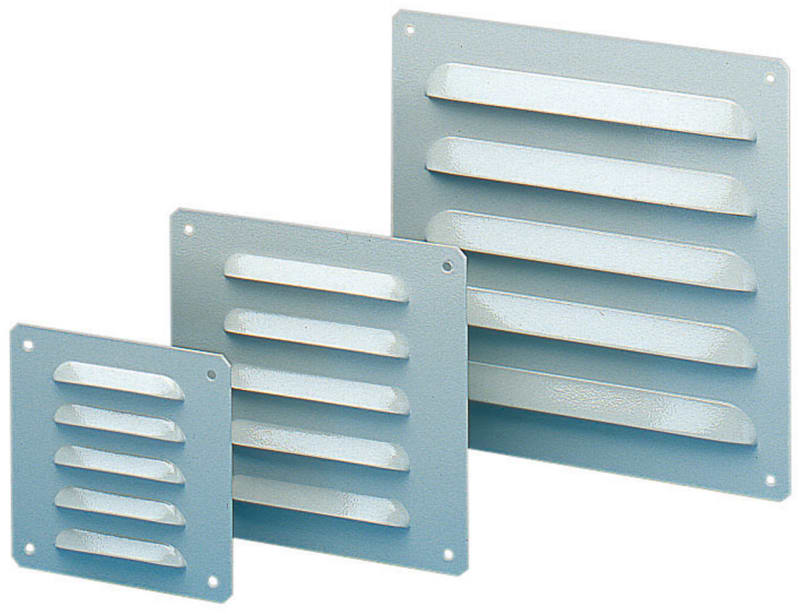Schneider Electric Metal outlet grille cut-out 104X80MM ext dim 120X120MM IP23 NSYCAG170X190LM
