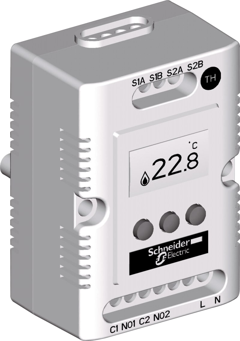 Schneider Electric Climasys CC - Electronic thermostat 9...30V - range of temperature -40…80°C NSYCCOTH30VID