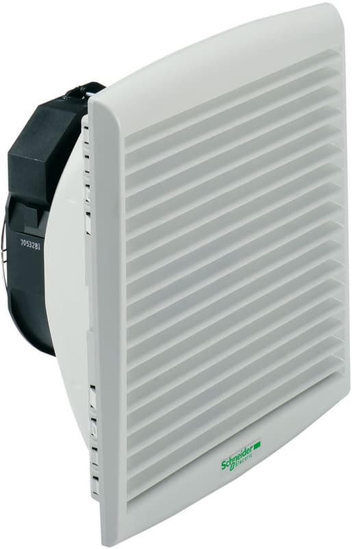 Schneider Electric ClimaSys forced vent. IP54, 300M3/h, 230V, with outlet grille and filter G2 NSYCVF300M230PF