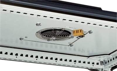 Schneider Electric ClimaSys forced vent. roof, 575M3/h, 230V, with roof outlet grille and filter G2 NSYCVF575M230MF