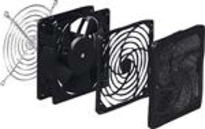 Schneider Electric Climasys forced vent. 65 M3/hour, 115V, with outlet grille plastic and filter NSYCVF65M115PF