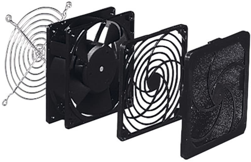 Schneider Electric Climasys forced vent. 65 M3/hour, 230V, with outlet grille plastic and filter NSYCVF65M230PF