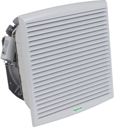Schneider Electric ClimaSys forced vent. IP54, 850M3/h, 115V, with outlet grille and filter G2 NSYCVF850M115PF