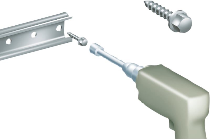 Schneider Electric Self-tapping screw 4.8X16MM + captive washer. Supply: 100 units NSYS16M5HS