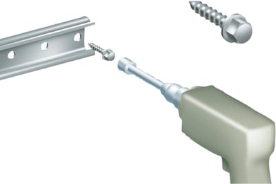 Schneider Electric Self-tapping screw 4.8X16MM + captive washer. Supply: 100 units NSYS16M5HS