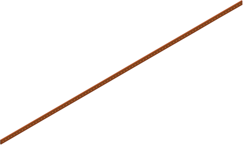 Schneider Electric Earthing strip connection with 87 points - M5 - lenght 1M NSYECB1M153