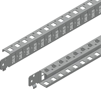 Schneider Electric Quick fixing cross rails, PanelSeT SFN, PanelSeT SF, PanelSeT SM, H40 W500MM, 1 row, set of 2 NSYSQCR4050