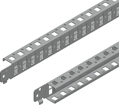 Schneider Electric Quick fixing cross rails, PanelSeT SFN, PanelSeT SF, PanelSeT SM, H40 W600MM, 1 row, set of 2 NSYSQCR4060