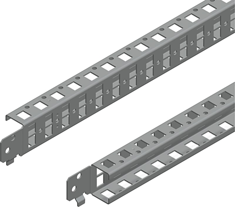 Schneider Electric Quick fixing cross rails, PanelSeT SFN, PanelSeT SF, PanelSeT SM, H40 W800MM, 1 row, set of 2 NSYSQCR4080