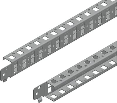 Schneider Electric Quick fixing cross rails, PanelSeT SFN, PanelSeT SF, PanelSeT SM, H40 W800MM, 1 row, set of 2 NSYSQCR4080