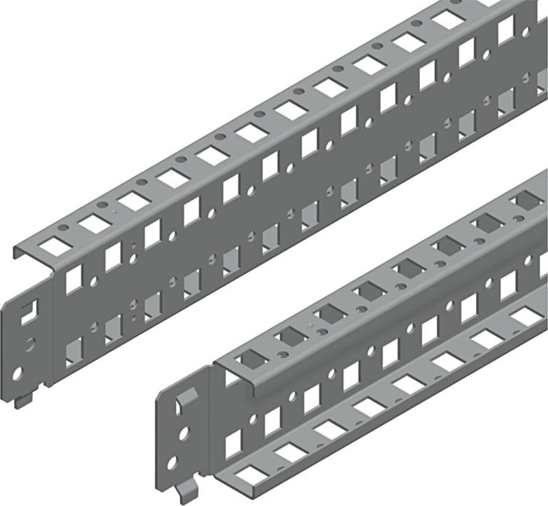 Schneider Electric Quick fixing cross rails, PanelSeT SFN, PanelSeT SF, PanelSeT SM, H65 W400MM, 2 rows, set of 2 NSYSQCR6540