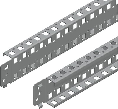 Schneider Electric Quick fixing cross rails, PanelSeT SFN, PanelSeT SF, PanelSeT SM, H65 W400MM, 2 rows, set of 2 NSYSQCR6540