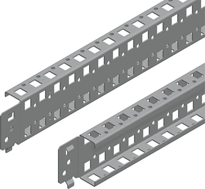 Schneider Electric Quick fixing cross rails, PanelSeT SFN, PanelSeT SF, PanelSeT SM, H65 W800MM, 2 rows, set of 2 NSYSQCR6580