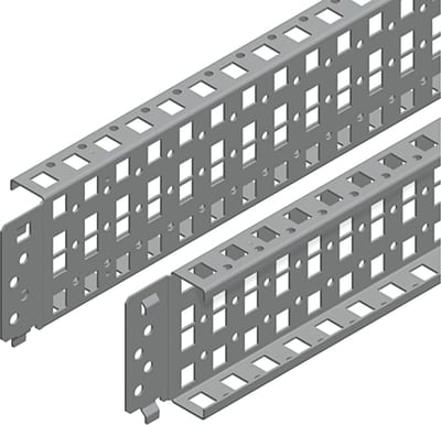Schneider Electric Quick fixing cross rails, PanelSeT SFN, PanelSeT SF, PanelSeT SM, H90 W1000MM, 3 rows, set of 2 NSYSQCR90100