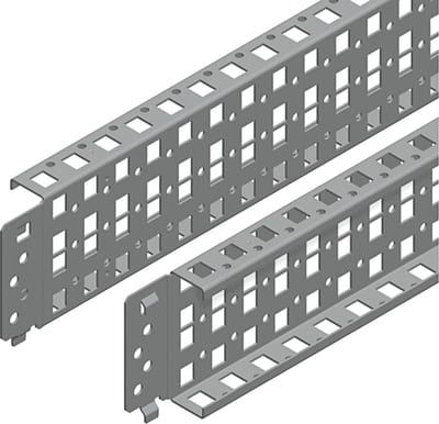 Schneider Electric Quick fixing cross rails, PanelSeT SFN, PanelSeT SF, PanelSeT SM, H90 W400MM, 3 rows, set of 2 NSYSQCR9040