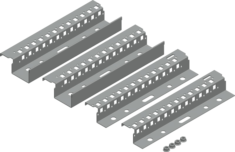 Schneider Electric PanelSeT SM top/bottom adjustment rail - depth 400 mm NSYSTBR4