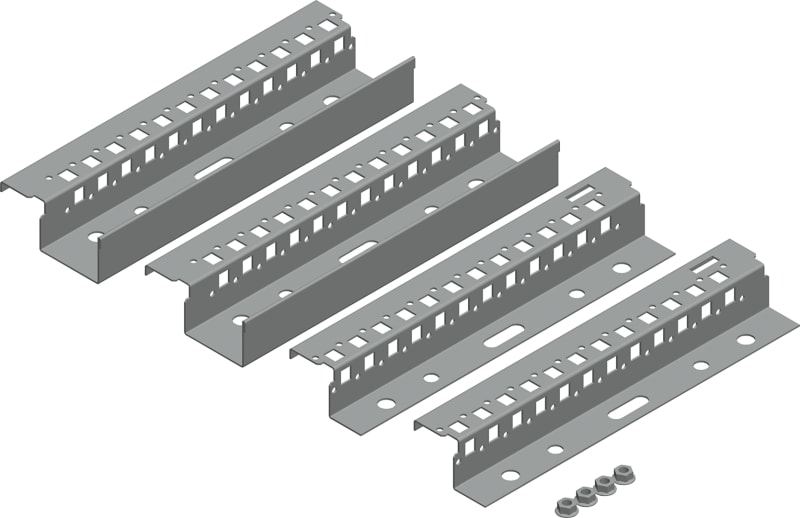 Schneider Electric PanelSeT SM top/bottom adjustment rail - depth 500 mm NSYSTBR5