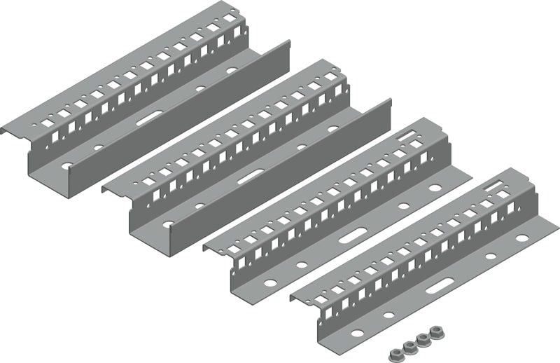 Schneider Electric PanelSeT SM top/bottom adjustment rail - depth 600 mm NSYSTBR6