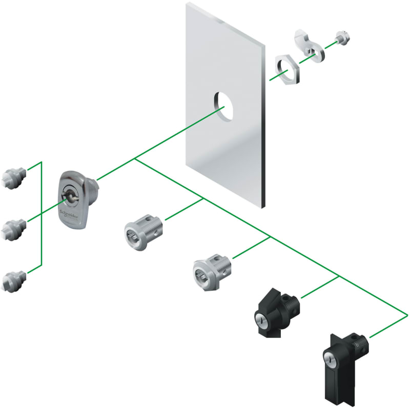 Lock insert, pin 3 (NSYSTDCSX)